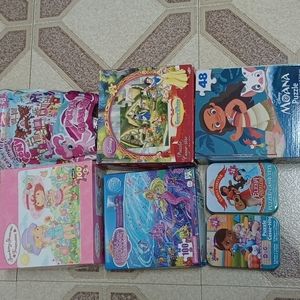 SEVEN  Sets of Puzzles. Age 3 and plus.